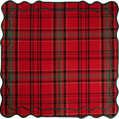 Red and Green Tartan Napkin & Placemat, Set of 8