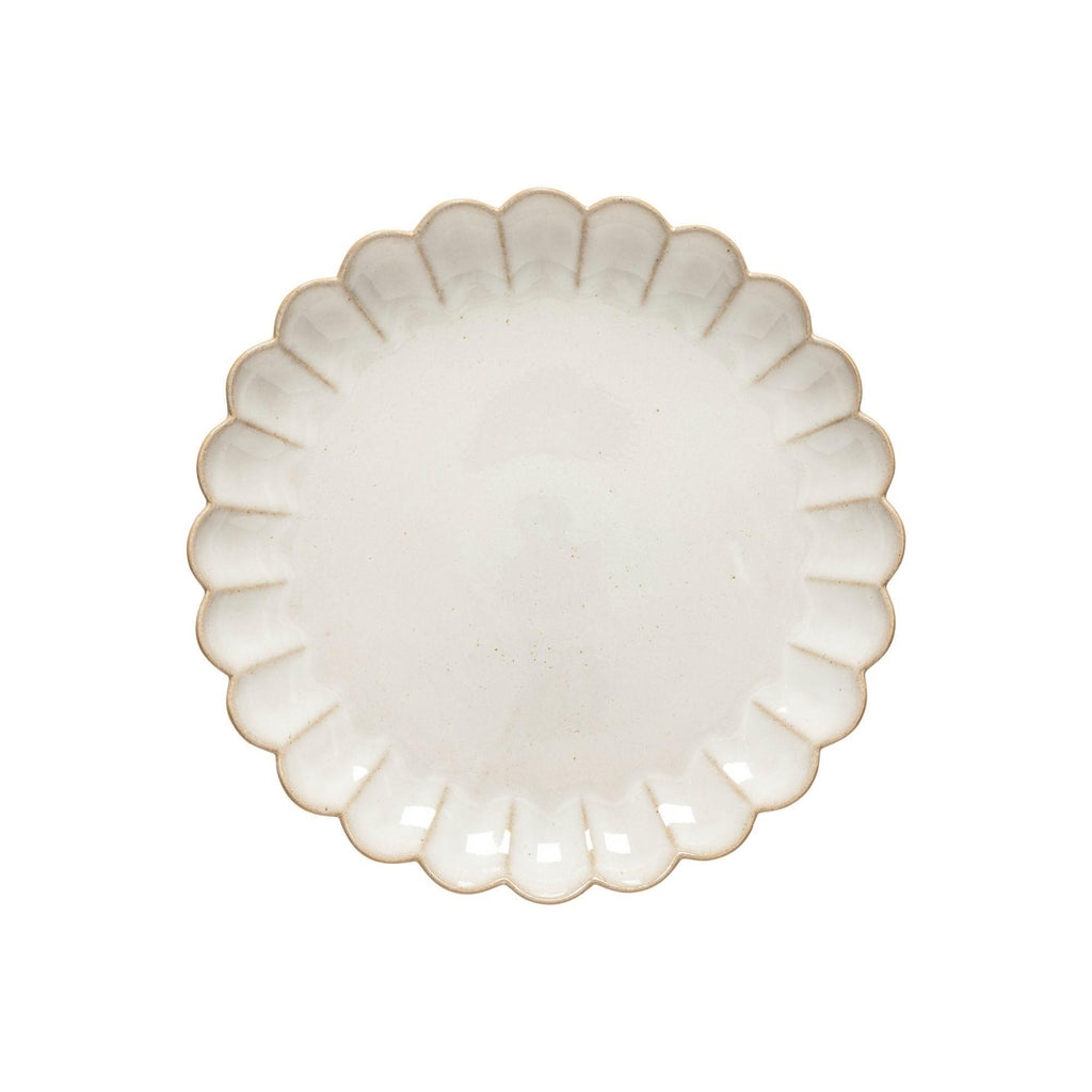 COSTA NOVA – Casafina Marrakesh Dinner Plate, White/Green – Stylish Two-Tone Ceramic Plate