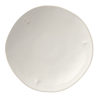 Bee Ceramic Pasta Plate Set – Ecru (Set of 4)