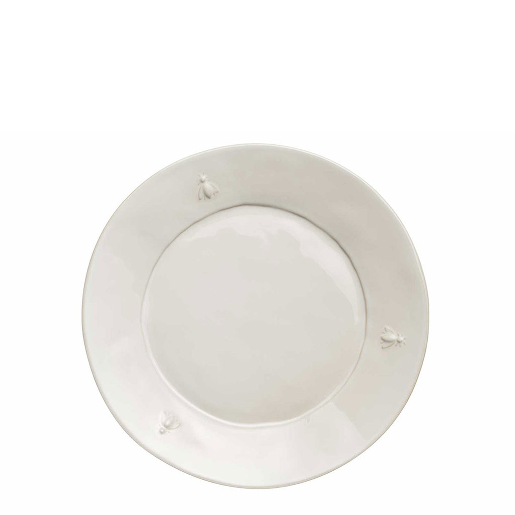 Bee Ceramic Dessert Plate Ecru - 4pk