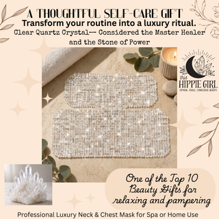 Crystal Clear Radiance™ Clear Quartz Chest & Neck Mask – Cooling Crystal Décolleté Ritual