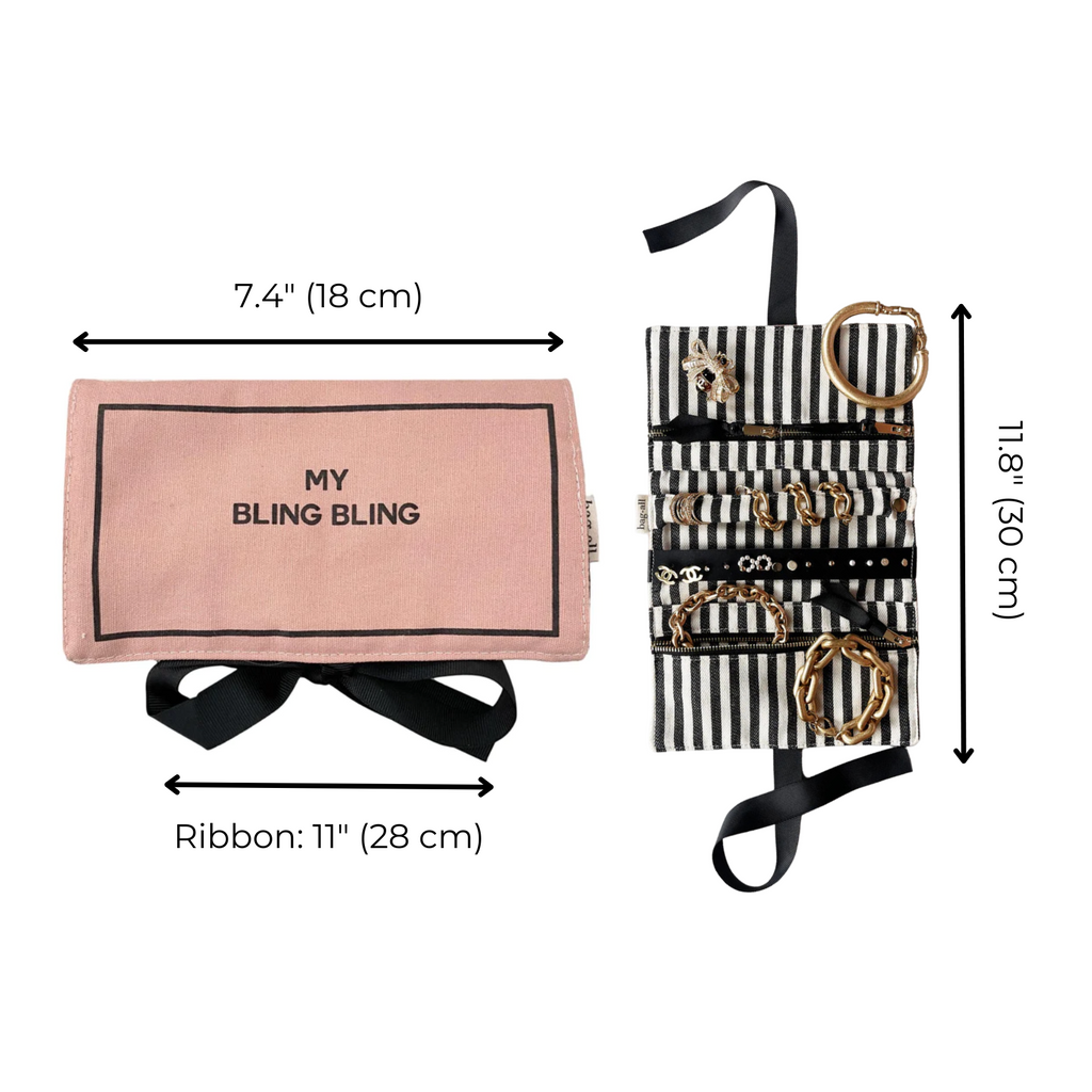 Jewelry Organizer, Travel Pouch – Bling Bling – Pink/Blush