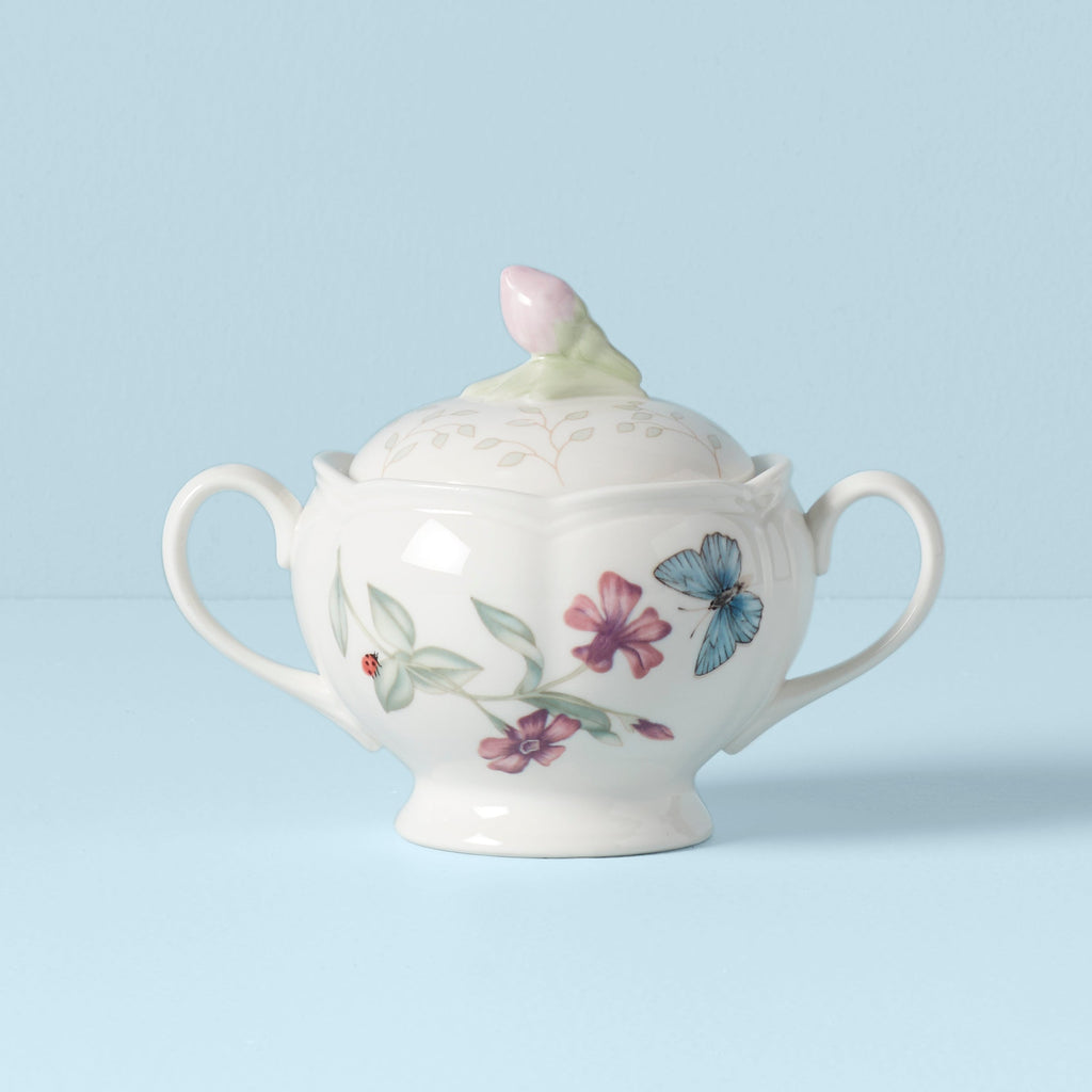 Lenox Butterfly Meadow Sugar Bowl, porcelain (view 2)