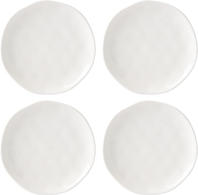 Lenox Bay Colors White Accent Plates, Set of 4, porcelain