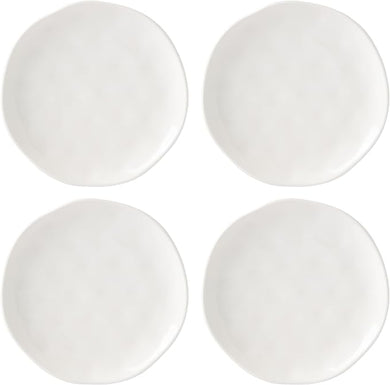Lenox Bay Colors White Accent Plates, Set of 4, porcelain