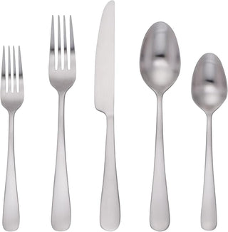 Private Label Classic Silver Satin 20 Piece Flatware Set, stainless steel