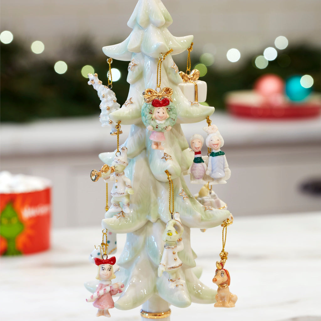 Lenox How The Grinch Stole Christmas 12-Piece Ornament & Tree Set, porcelain (view 6)