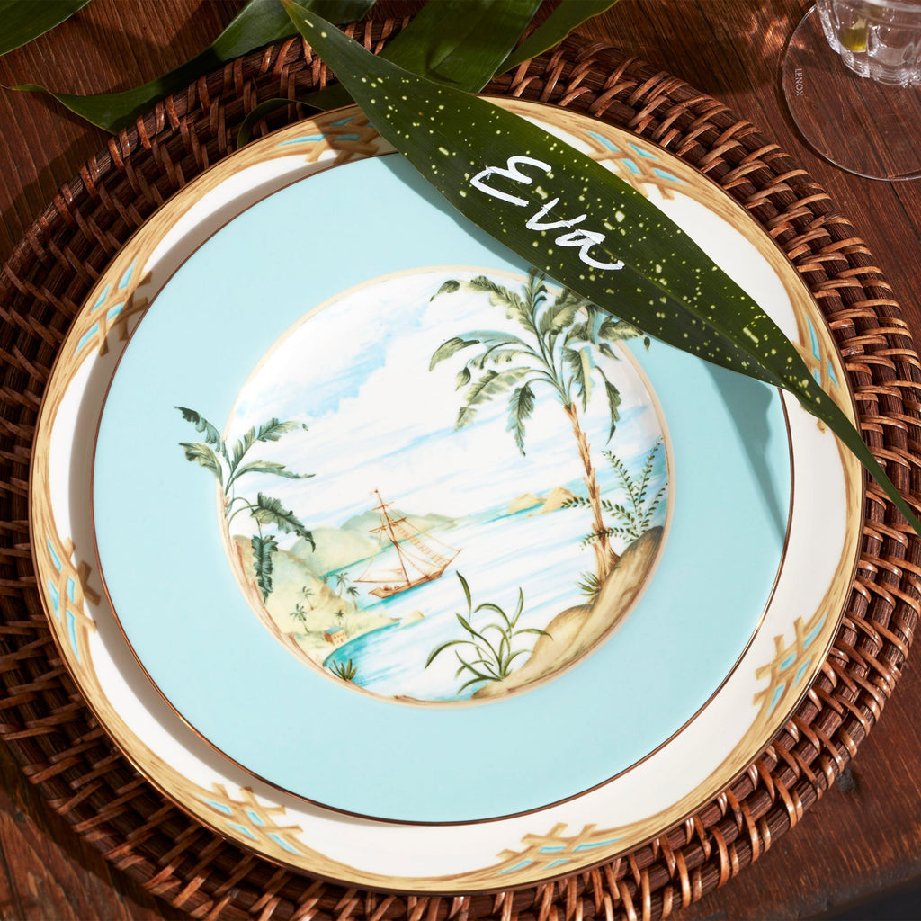 Lenox British Colonial Bamboo Dinner Plate, porcelain (view 10)