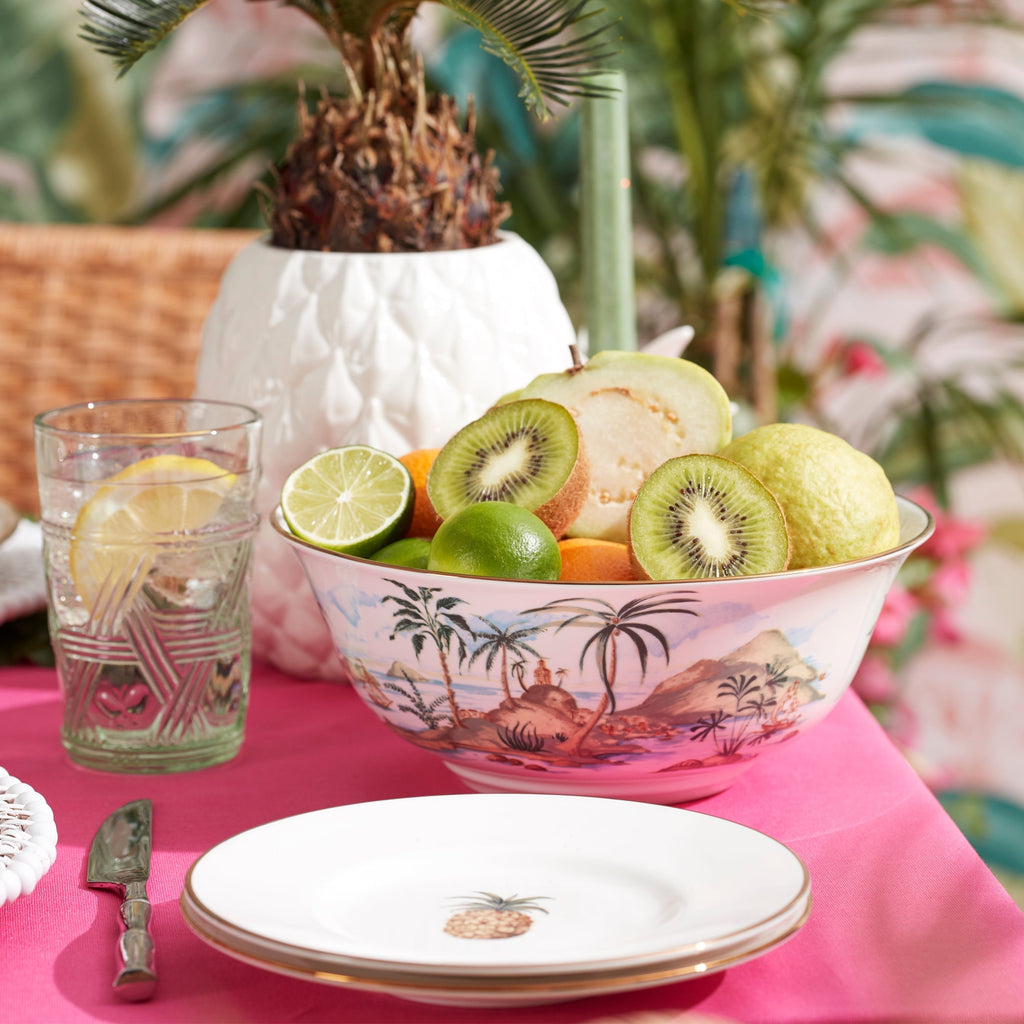 Lenox Wicker Creek Pineapple Cookie Jar, porcelain (view 3)