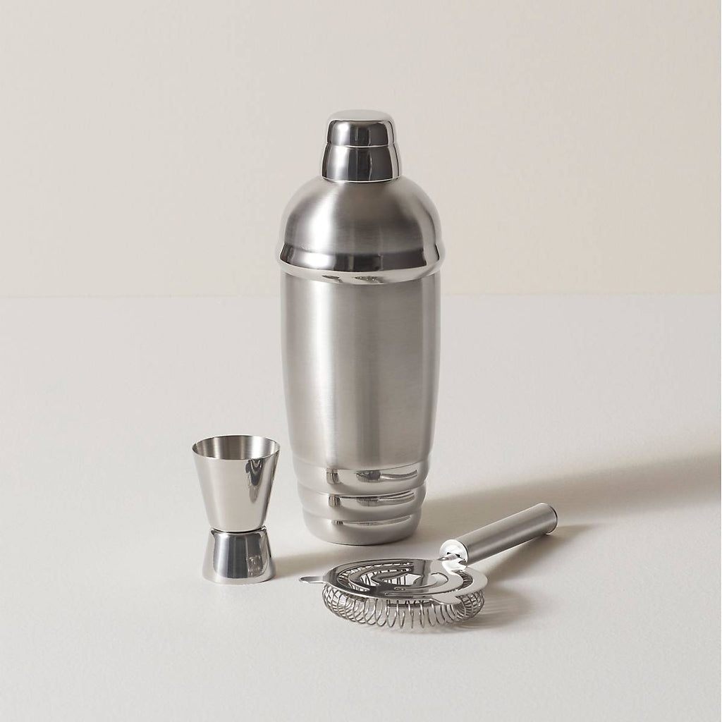Lenox Tuscany Classics Stainless Steel Cocktail Shaker & Strainer, stainless steel