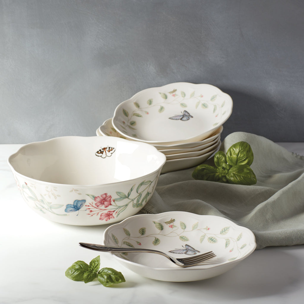 Lenox Butterfly Meadow 7-Piece Bowl Set, porcelain (view 2)
