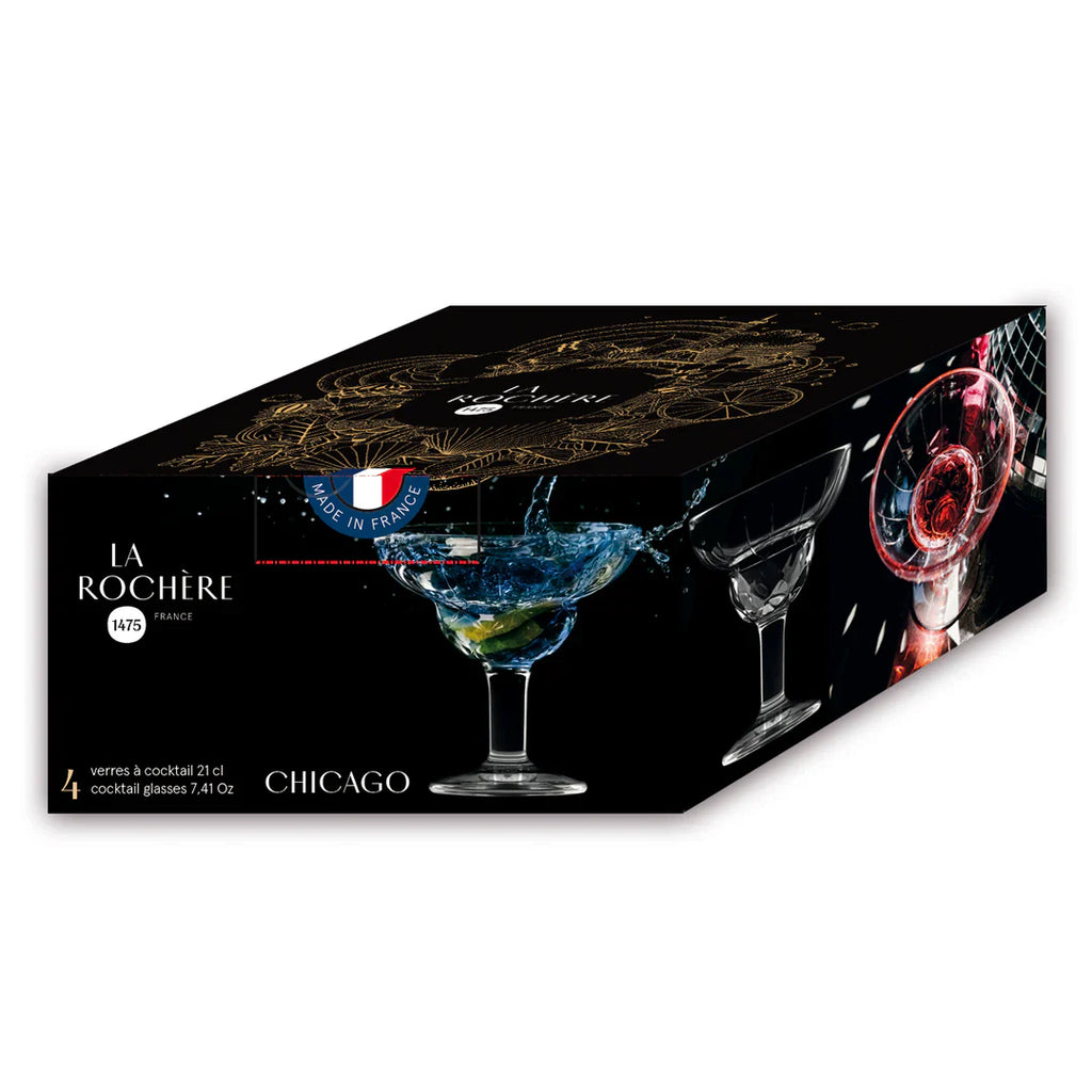 Chicago Cocktail Glass Set of 4 | Classic Barware