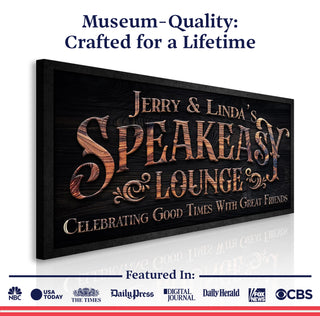 Speakeasy Lounge Wall Sign