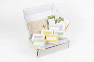 Handmade Soap Gift Set – Set of 6 Natural Cold Process Soap Bars in Gift Box