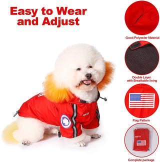 The Dog Face Pet Raincoat – Waterproof Windproof Hooded Jacket