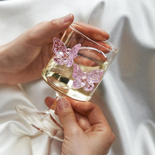 Butterfly Wine Goblet set of 2