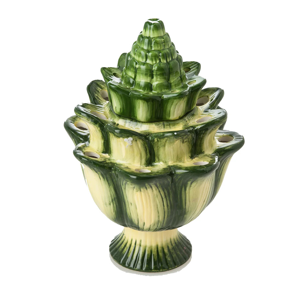Artichoke Tulipiere, Green/L. Blue/Yellow/White/Pink, Small/Large