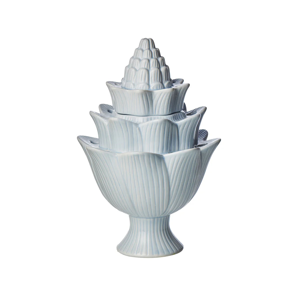 Artichoke Tulipiere, Green/L. Blue/Yellow/White/Pink, Small/Large