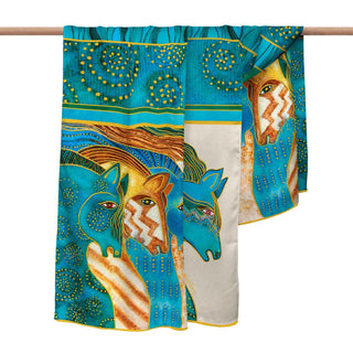 Laurel Burch Sky Mares Silk Blend Shawl – Lightweight Dressy Wrap for Women