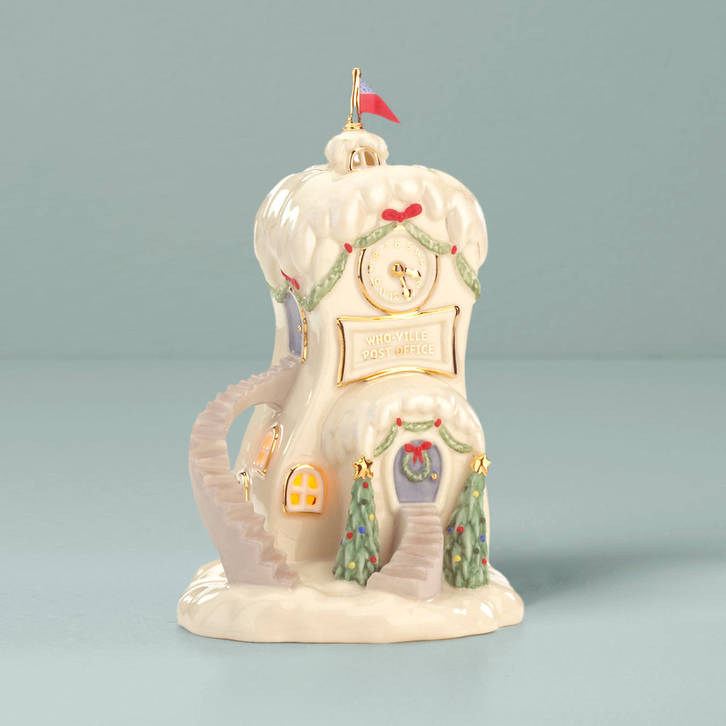 Lenox Who-Ville Post Office Lit Figurine, porcelain