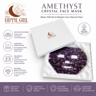 Amethyst Crystal Face Mask – Luxury Cooling Spa & Skincare Ritual