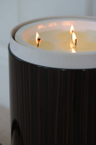 Zebrano Candle – Woody Luxury Candle with Exotic Zebrano Essence