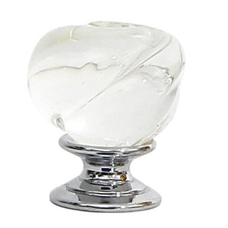 JEWERLY BOX: Authentic Deruta Keepsake Oval Box with Murano Knob - DERUTA FONDO BLU design