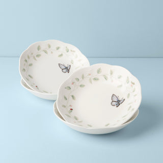 Lenox Butterfly Meadow Pasta Bowls, Set of 4, porcelain