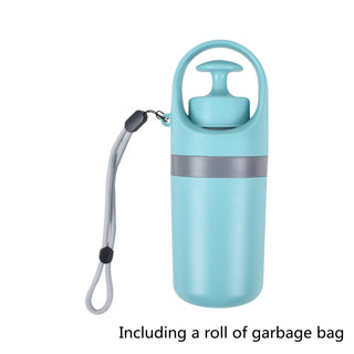 Compact Dog Waste Scooper with Built-In Bag Dispenser – Portable Pet Cleanup Tool
