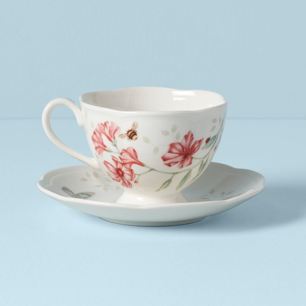 Lenox Butterfly Meadow Dragonfly Cup & Saucer, porcelain (view 2)