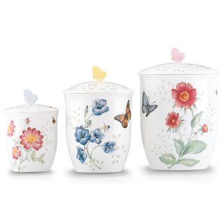 Lenox Butterfly Meadow 3-Piece Canister Set, porcelain (view 4)