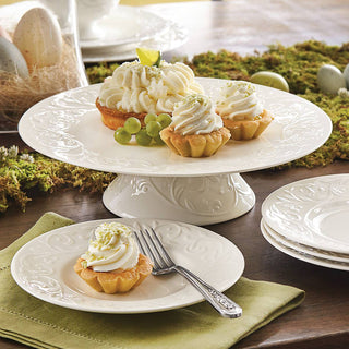 Lenox Opal Innocence Carved 4-Piece Plate Set, porcelain (view 3)