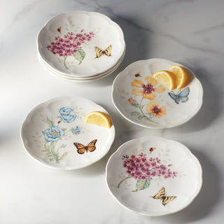 Lenox Butterfly Meadow 6-Piece Tidbit Plate Set, porcelain (view 2)