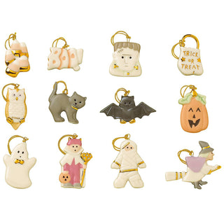Lenox Trick or Treat 12-Piece Mini Ornament Set, porcelain (view 4)
