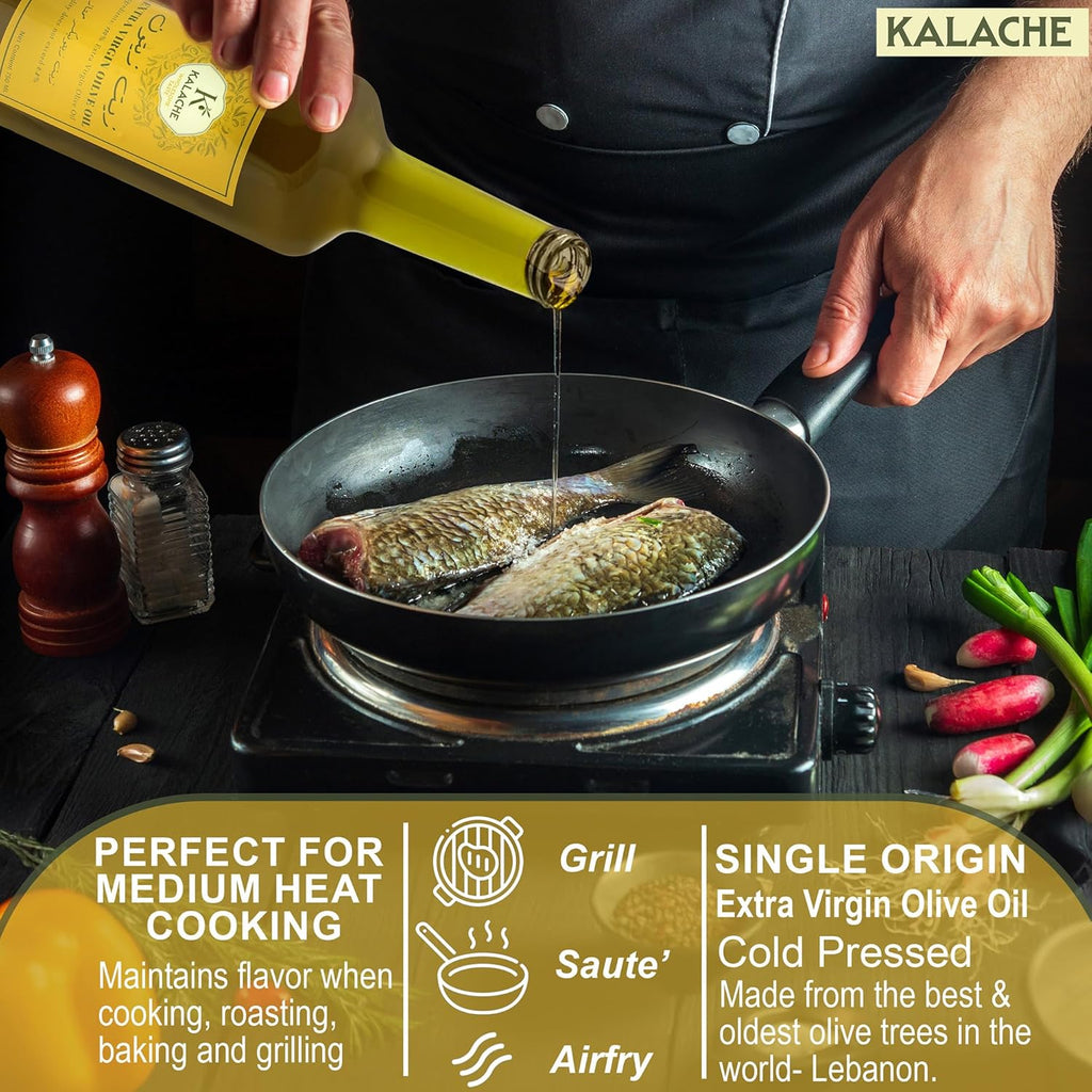 Premium Lebanese Extra Virgin Olive Oil from Koura – 17.64 lbs (8 kg)