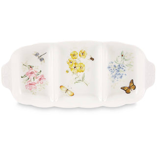 Lenox Butterfly Meadow Divided Serving Dish, porcelain (view 2)
