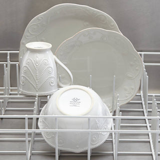Lenox French Perle White 4-Piece Place Setting, stoneware (view 6)