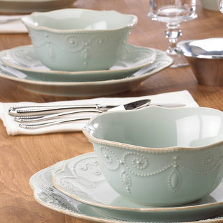 Lenox French Perle Ice Blue 4-Piece Place Setting, stoneware (view 4)
