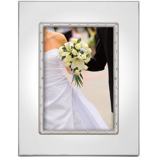 Lenox Devotion 5x7 Photo Frame, silverplate/zinc alloy