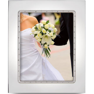 Lenox Devotion 8x10 Photo Frame, silverplate/zinc alloy
