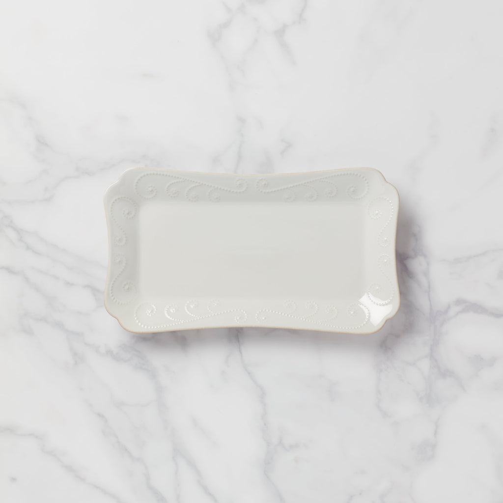 Lenox French Perle White Hors d'Oeuvres Tray, stoneware