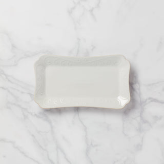 Lenox French Perle White Hors d'Oeuvres Tray, stoneware