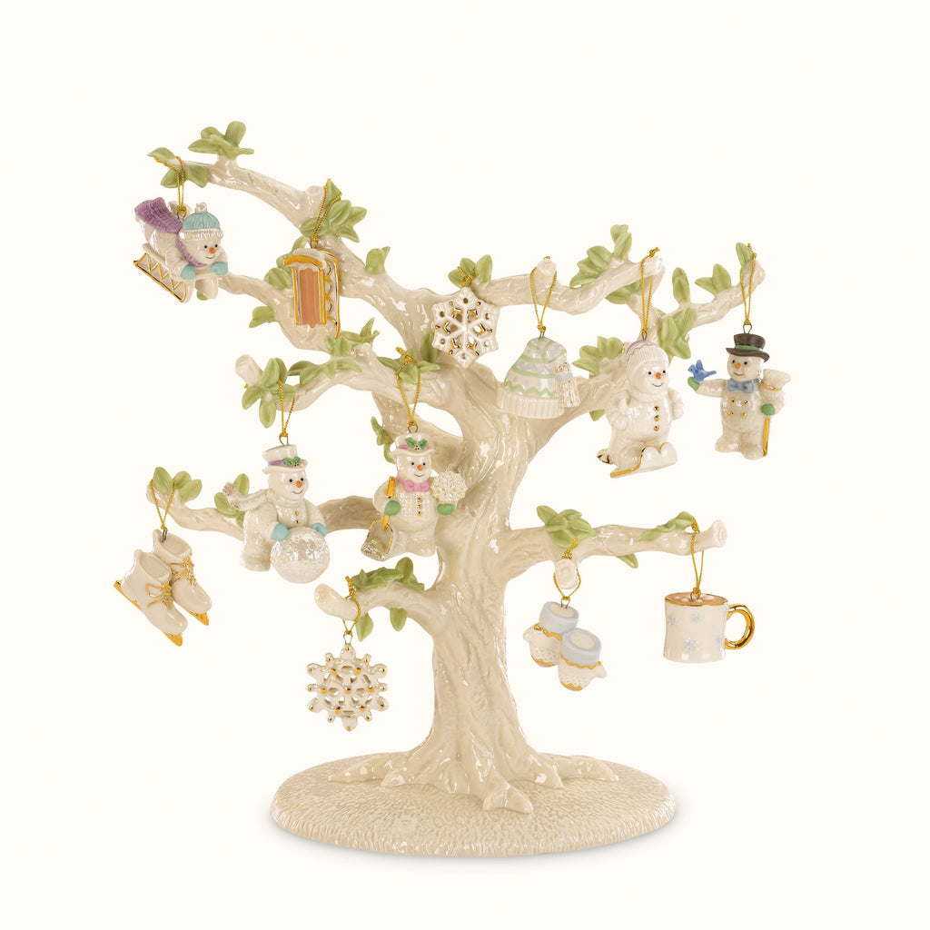 Lenox Snow Pals 12-Piece Mini Ornament Set, porcelain (view 2)