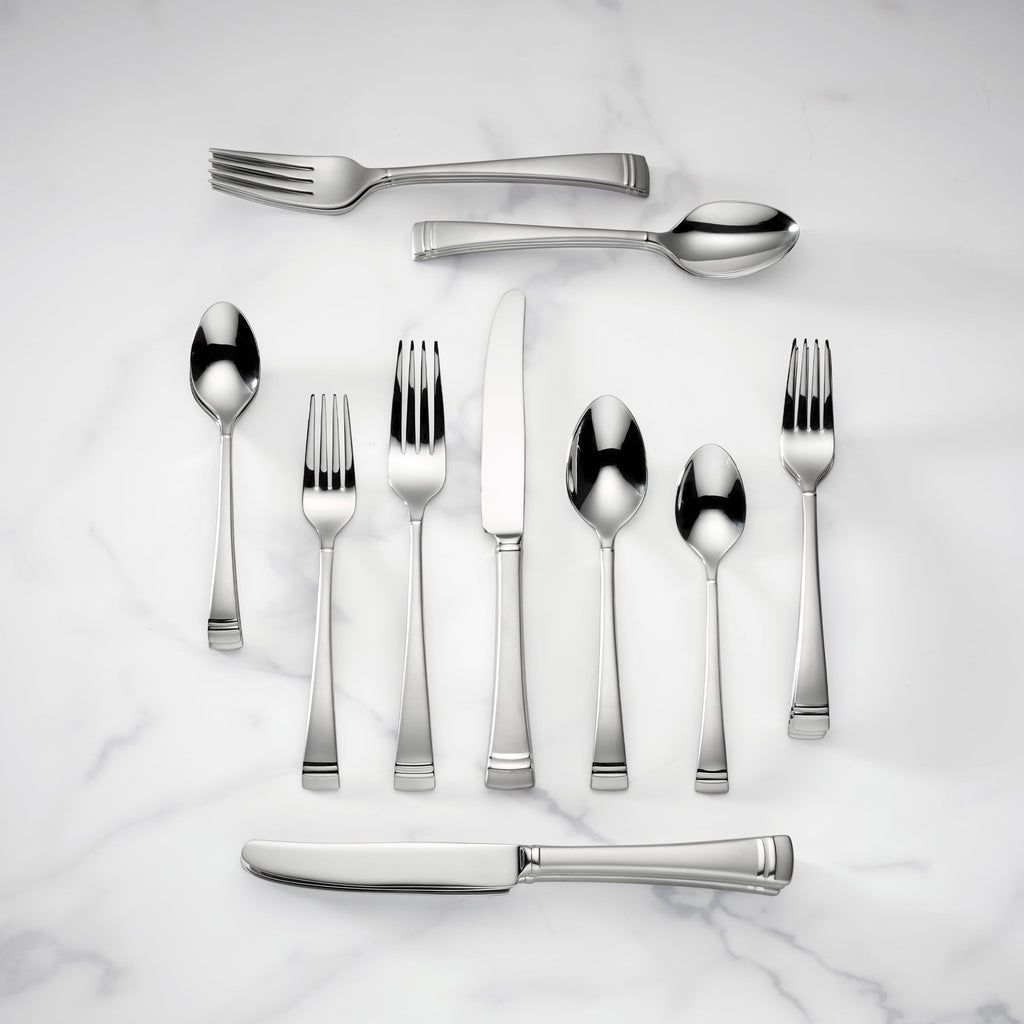 Lenox Federal Platinum Frosted 20-Piece Flatware Set, 18/10 stainless steel
