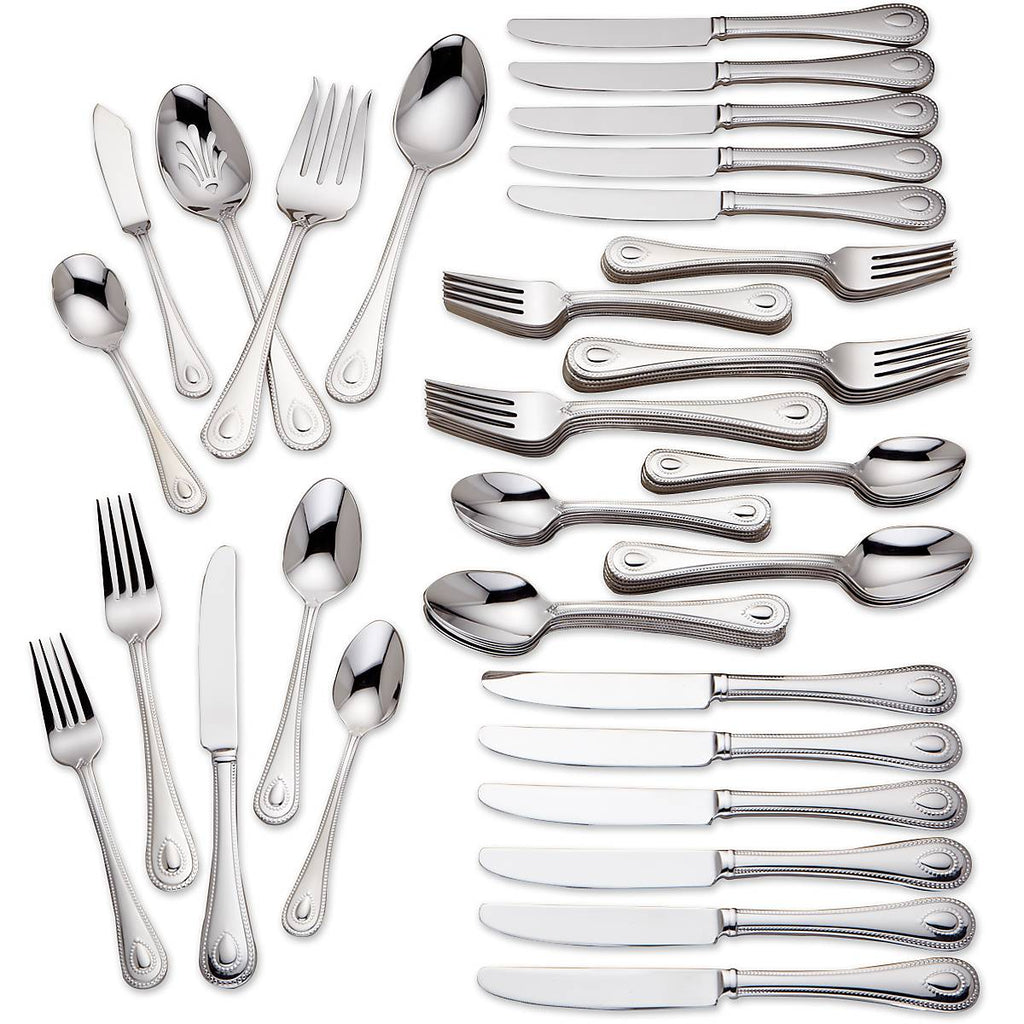 Lenox French Perle 65-Piece Flatware Set, 18/10 stainless steel (view 2)