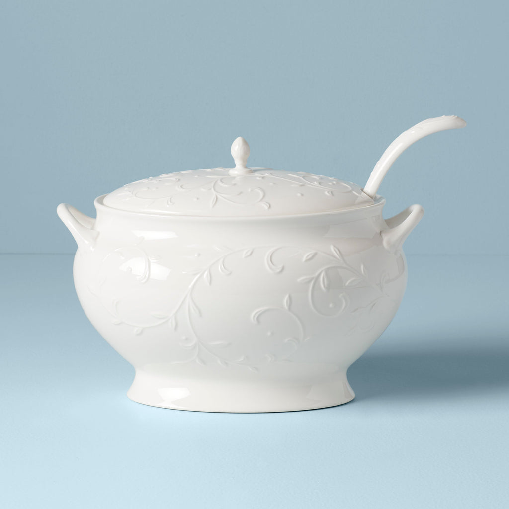 Lenox Opal Innocence Carved Soup Tureen Set, porcelain (view 2)