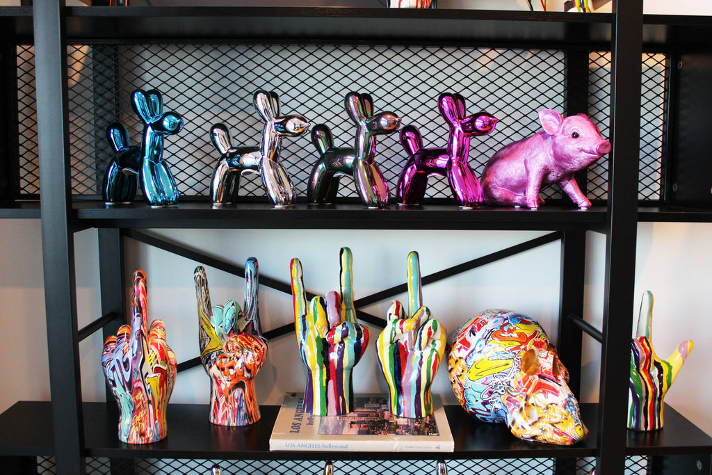 XXL Graffiti Middle Finger Tabletop Sculpture - 11