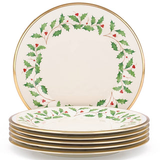 Lenox Holiday Dinner Plates, Set of 6, porcelain (view 8)
