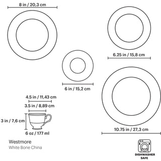 Lenox Westmore 5-Piece Place Setting, bone china (view 9)