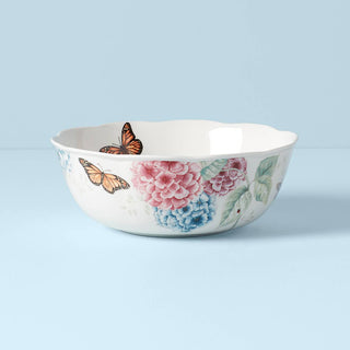Lenox Butterfly Meadow Hydrangea Large Serving Bowl, porcelain